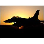 aereo caccia tramonto alba ombra nero giallo arancione pilota combattimento varie