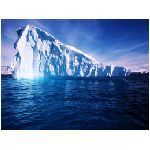 iceberg ghiacciolo mare cielo azzurro onde erosione freddo bianco polo nord sud frigo natura