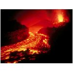 lava magma cratere lapilli fiume calore bruciare fuoco vulcano rosso giallo arancione nero natura