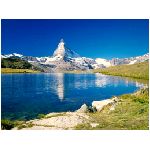 paesaggio lago monte montagna neve prato prati cielo specchio natura