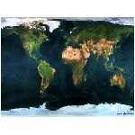 planisfero cartina geografica pianeta carta geografia globo america asia europa oceania africa deserto del sahara polo nord sud giallo verde blu azzurro natura