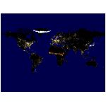 planisfero notturno notte cartina geografica pianeta carta geografia globo america asia europa oceania africa luci luce nero luminoso natura