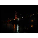 ponte capriata continuo notte luci nero acqua architettura ponti
