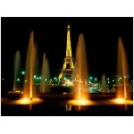 torre eiffel parigi fontane fontana luci europa notte nero giallo acqua luce notturna architettura