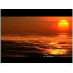 tramonto rosso giallo arancione acqua mare oceano sole natura