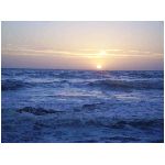 tramonto bianco sole azzurro mare oceano onde blu onda schiuma natura