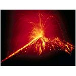 ava magma cratere lapilli fiume calore bruciare fuoco vulcano rosso giallo arancione nero  natura