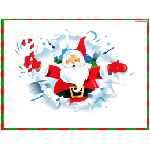 babbo natale neve regali bianco rosso giallo nero sole bambini buon doni dolci caramelle santa claus barba buono  varie