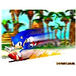 sonicjam blu bianco giallo velocita sprint riccio corsa sega varie