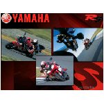 yamaha r6 motociclista carenata casco derapatadue ruote rosso bianco  varie